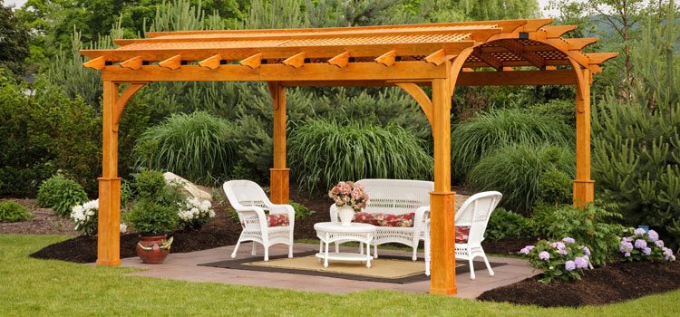 Cedar Wood Pergola Installation in Lawndale, CA